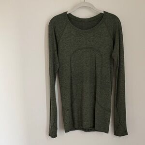 Lululemon Athletica Olive Long Sleeve Top